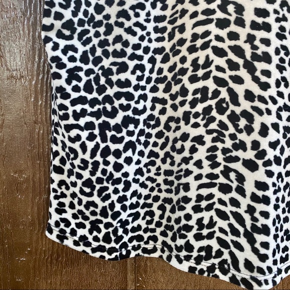 Vintage Leopard Fuzzy Textured Tank Top Medium - Picture 3 of 8